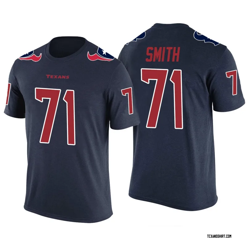 Braden Smith Houston Texans Men's Legend Navy Color Rush T-Shirt