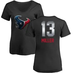 Braxton Miller Houston Texans Women's Black by Midnight Mascot T-Shirt -