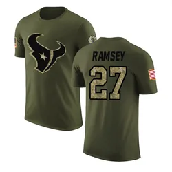 Kamari Ramsey Houston Texans Men's Legend Olive Salute to Service T-Shirt