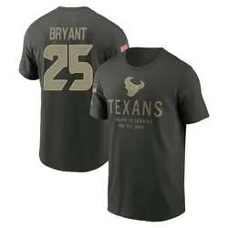 Myles Bryant Houston Texans Men's Forest/Green 2025 Salute to Service Sideline Primary Edge T-Shirt